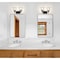 Z-Lite Analia Vanity, 2-Light, 16.5 In.W x 7.5 In.L x 9.25 In.H, Matte Black/Clear Ribbed 1101-2V-MB - alternate 3
